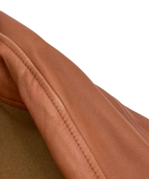 AVIREX（アヴィレックス）AVIREX (アヴィレックス) MELTON×LEATHER CAR COAT/スタジャン ブラウン サイズ:XLの古着・服飾アイテム