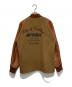 AVIREX (アヴィレックス) MELTON×LEATHER CAR COAT/スタジャン ブラウン サイズ:XL：12000円