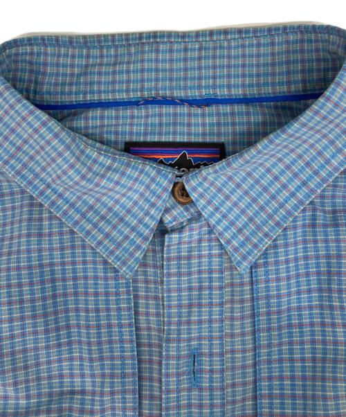 Patagonia（パタゴニア）Patagonia (パタゴニア) ロングスリーブ アイランド ホッパーII シャツ/チェックシャツ ブルー サイズ:XLの古着・服飾アイテム