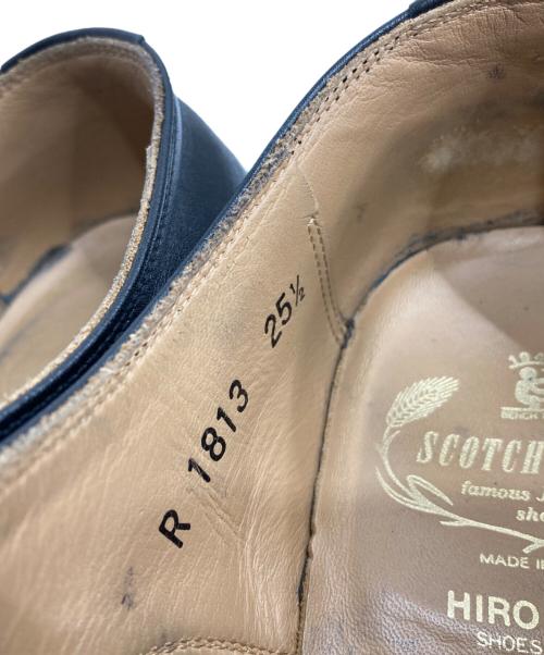 SCOTCH GRAIN（スコッチグレイン）SCOTCH GRAIN (スコッチグレイン) ストレートチップシューズ ブラック サイズ:25 1/2の古着・服飾アイテム