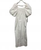 Snidelスナイデル）の古着「パフスリーブワンピース」｜ホワイト