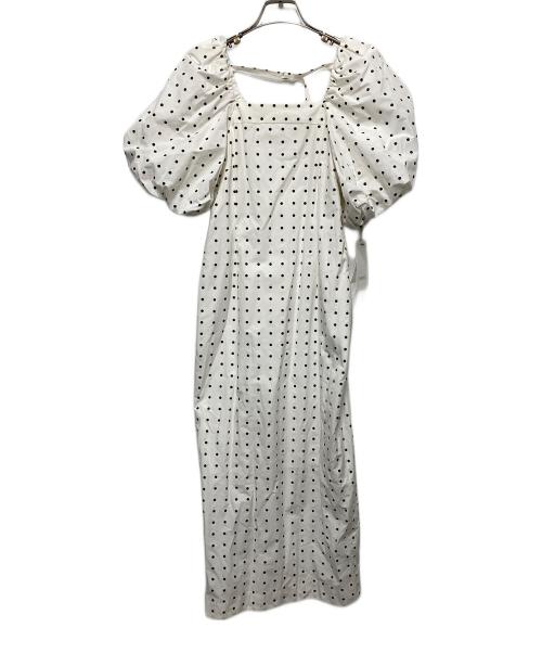Snidel（スナイデル）Snidel (スナイデル) パフスリーブワンピース ホワイト サイズ:Sの古着・服飾アイテム