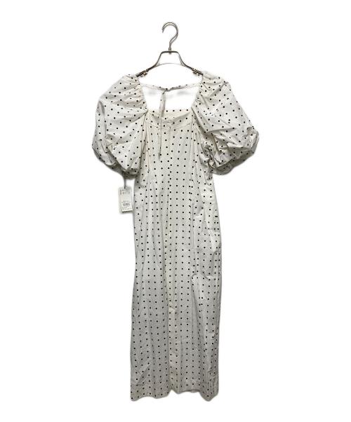 Snidel（スナイデル）Snidel (スナイデル) パフスリーブワンピース ホワイト サイズ:Sの古着・服飾アイテム
