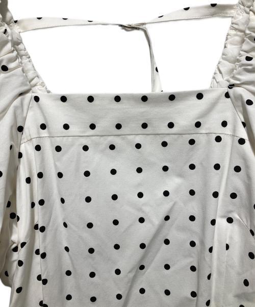 Snidel（スナイデル）Snidel (スナイデル) パフスリーブワンピース ホワイト サイズ:Sの古着・服飾アイテム