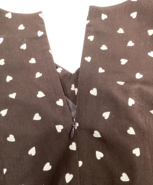 Snidel（スナイデル）Snidel (スナイデル) ハートプリントワンピース ブラウン サイズ:Sの古着・服飾アイテム