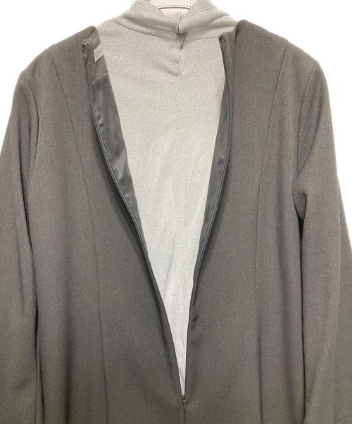 crewre（クルー）crewre (クルー) ディープネックインナーセットワンピース グレー×ホワイト サイズ:2の古着・服飾アイテム