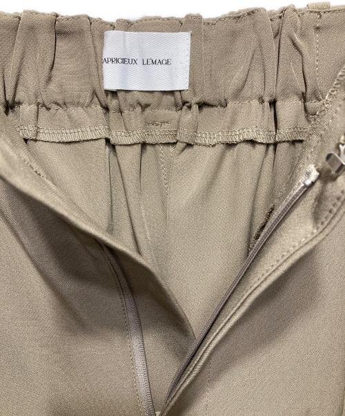 CAPRICIEUX LE'MAGE（カプリシューレマージュ）CAPRICIEUX LE'MAGE (カプリシューレマージュ) 3Dタックパンツ カーキ サイズ:38の古着・服飾アイテム