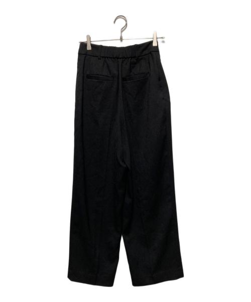 crewre（クルー）crewre (クルー) サイドタックスラブワイドパンツ ブラック サイズ:2の古着・服飾アイテム
