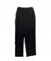 crewre（クルー）の古着「サイドタックスラブワイドパンツ」｜ブラック