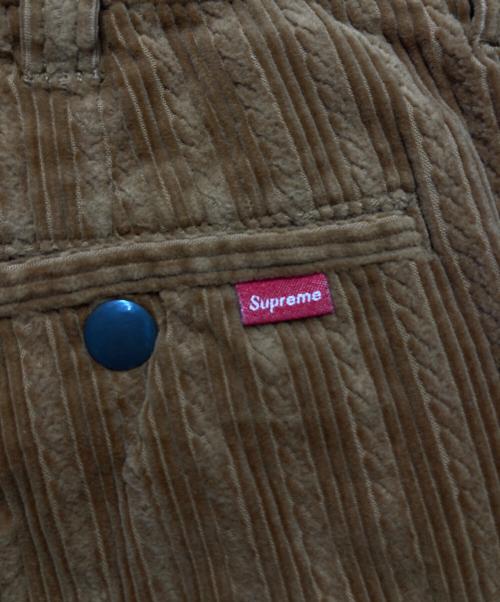 SUPREME（シュプリーム）Supreme (シュプリーム) 太畝ロープコーデュロイ ワーク ショーツ ブラウン サイズ:32の古着・服飾アイテム