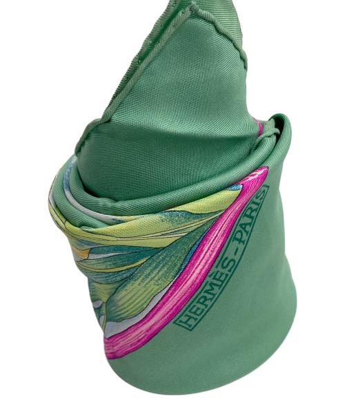 HERMES（エルメス）HERMES (エルメス) GIVERNY モネの庭/カレ90 グリーンの古着・服飾アイテム