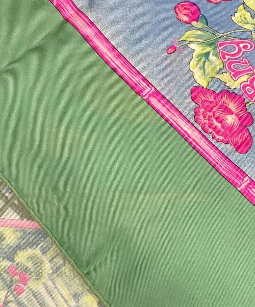 HERMES（エルメス）HERMES (エルメス) GIVERNY モネの庭/カレ90 グリーンの古着・服飾アイテム