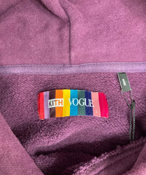KITH（キス）KITH (キス) VOGUE (ヴォーグ) 125周年パーカー/PRUNE PURPLE パープル サイズ:Ｌの古着・服飾アイテム