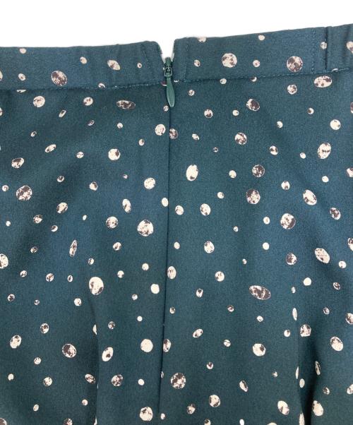 MACKINTOSH LONDON（マッキントッシュ ロンドン）MACKINTOSH LONDON (マッキントッシュ ロンドン) スクラッチドットプリントスカート グリーン サイズ:36の古着・服飾アイテム