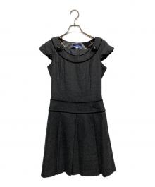 BURBERRY BLUE LABEL（バーバリー ブルー レーベル）の古着「カシミア混ワンピース」｜グレー