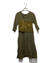 KAPITAL（キャピタル）の古着「KOUNTRY/リネンワンピース」｜オリーブ