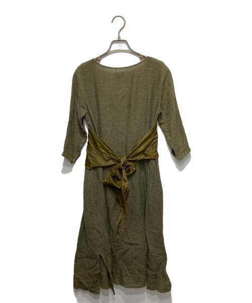 KAPITAL（キャピタル）KAPITAL (キャピタル) KOUNTRY/リネンワンピース オリーブの古着・服飾アイテム