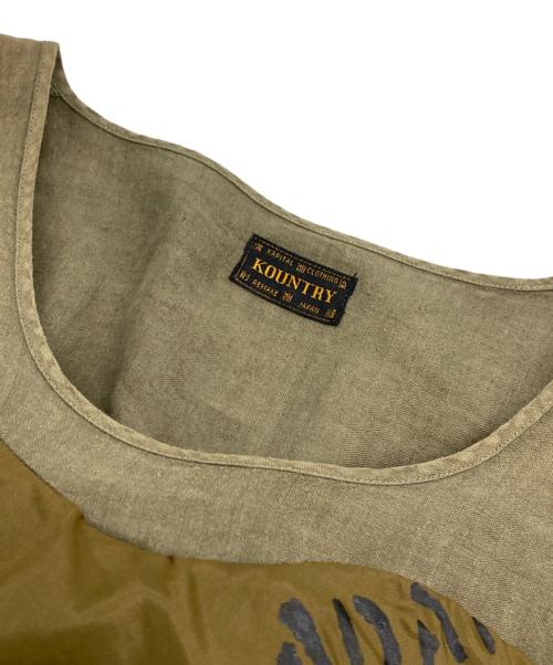 KAPITAL（キャピタル）KAPITAL (キャピタル) KOUNTRY/リネンワンピース オリーブの古着・服飾アイテム
