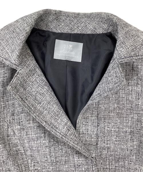 23区（ニジュウサンク）23区 (ニジュウサンク) スカートセットアップ グレー サイズ:32の古着・服飾アイテム