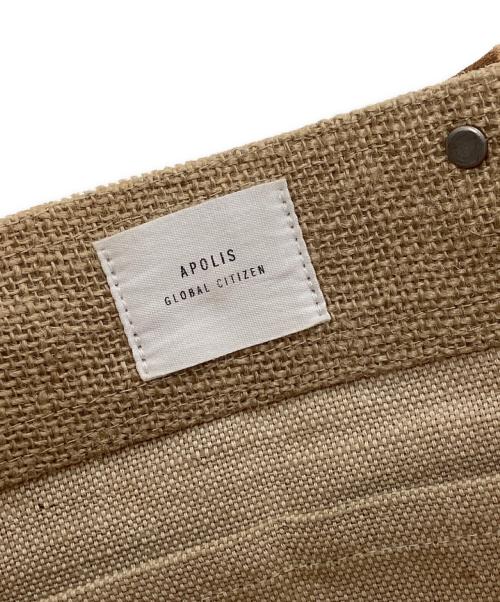 APOLIS（アポリス）APOLIS (アポリス) マーケットトートバッグ ベージュの古着・服飾アイテム