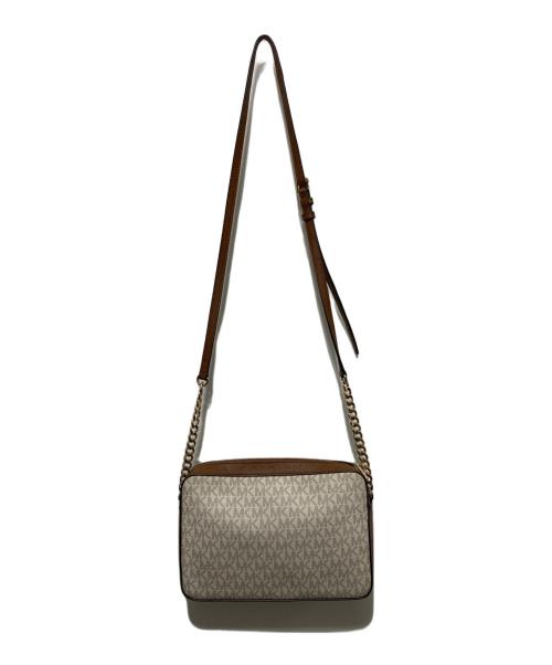 MICHAEL KORS（マイケル・コース）MICHAEL KORS (マイケル・コース) JET SET ITEM クロスボディ ラージ - MKシグネチャー/ショルダーバッグ ブラウンの古着・服飾アイテム