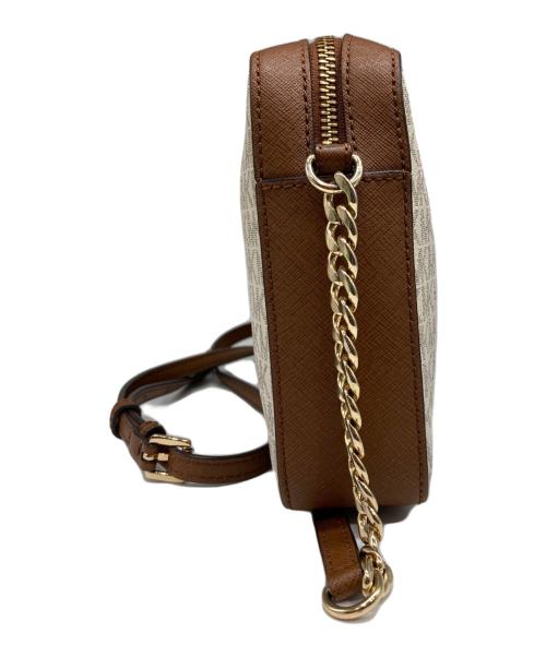 MICHAEL KORS（マイケル・コース）MICHAEL KORS (マイケル・コース) JET SET ITEM クロスボディ ラージ - MKシグネチャー/ショルダーバッグ ブラウンの古着・服飾アイテム