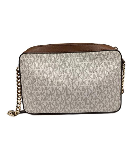 MICHAEL KORS（マイケル・コース）MICHAEL KORS (マイケル・コース) JET SET ITEM クロスボディ ラージ - MKシグネチャー/ショルダーバッグ ブラウンの古着・服飾アイテム