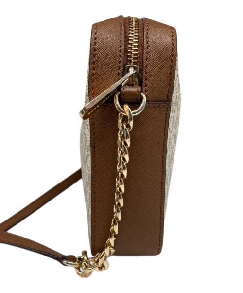 MICHAEL KORS（マイケル・コース）MICHAEL KORS (マイケル・コース) JET SET ITEM クロスボディ ラージ - MKシグネチャー/ショルダーバッグ ブラウンの古着・服飾アイテム