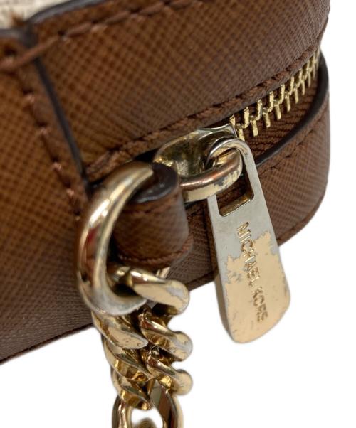 MICHAEL KORS（マイケル・コース）MICHAEL KORS (マイケル・コース) JET SET ITEM クロスボディ ラージ - MKシグネチャー/ショルダーバッグ ブラウンの古着・服飾アイテム