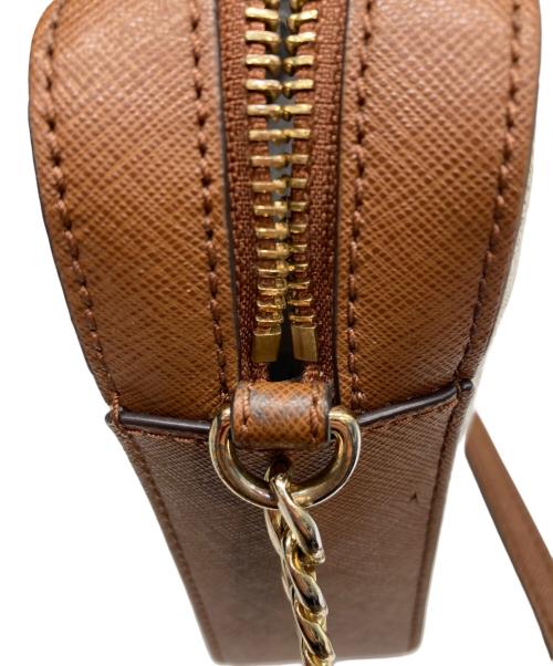 MICHAEL KORS（マイケル・コース）MICHAEL KORS (マイケル・コース) JET SET ITEM クロスボディ ラージ - MKシグネチャー/ショルダーバッグ ブラウンの古着・服飾アイテム