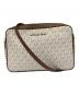MICHAEL KORS（マイケル・コース）の古着「JET SET ITEM クロスボディ ラージ - MKシグネチャー/ショルダーバッグ」｜ブラウン