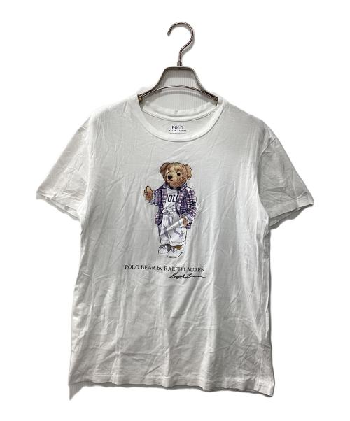 POLO RALPH LAUREN（ポロ・ラルフローレン）POLO RALPH LAUREN (ポロ・ラルフローレン) プリントTシャツ ホワイト サイズ:XSの古着・服飾アイテム