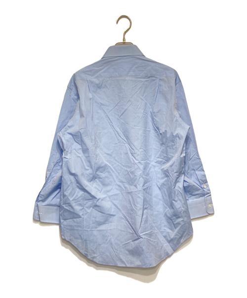 BURBERRY LONDON（バーバリーロンドン）BURBERRY LONDON (バーバリーロンドン) ロゴ刺繍ブロードシャツ ブルー サイズ:不明の古着・服飾アイテム