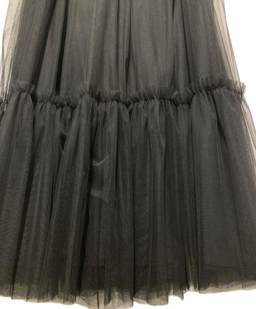 JOURNAL STANDARD relume（ジャーナルスタンダード レリューム）JOURNAL STANDARD relume (ジャーナルスタンダード レリューム) ウォッシャブルチュールイージースカート ブラック サイズ:Ｆの古着・服飾アイテム