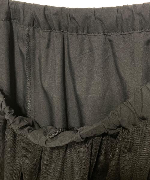 JOURNAL STANDARD relume（ジャーナルスタンダード レリューム）JOURNAL STANDARD relume (ジャーナルスタンダード レリューム) ウォッシャブルチュールイージースカート ブラック サイズ:Ｆの古着・服飾アイテム