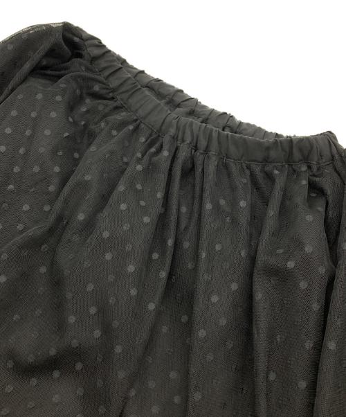 JOURNAL STANDARD relume（ジャーナルスタンダード レリューム）JOURNAL STANDARD relume (ジャーナルスタンダード レリューム) チュールドットフレアスカート ブラック サイズ:Fの古着・服飾アイテム