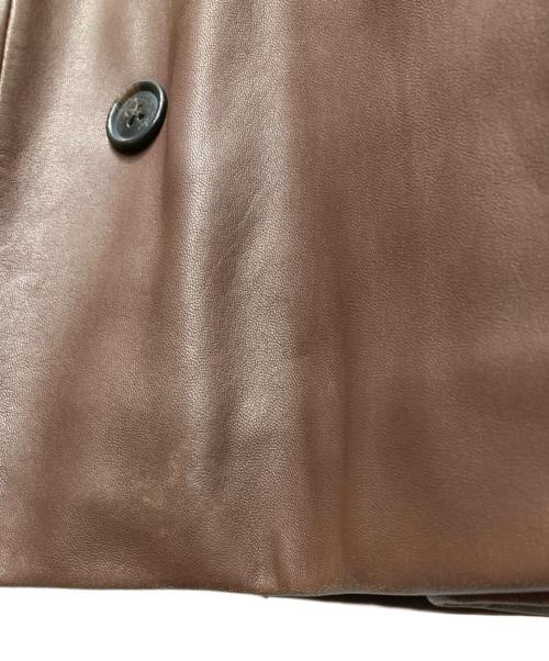 BROOKS BROTHERS（ブルックスブラザーズ）BROOKS BROTHERS (ブルックスブラザーズ) レザートレンチコート ブラウン サイズ:2の古着・服飾アイテム