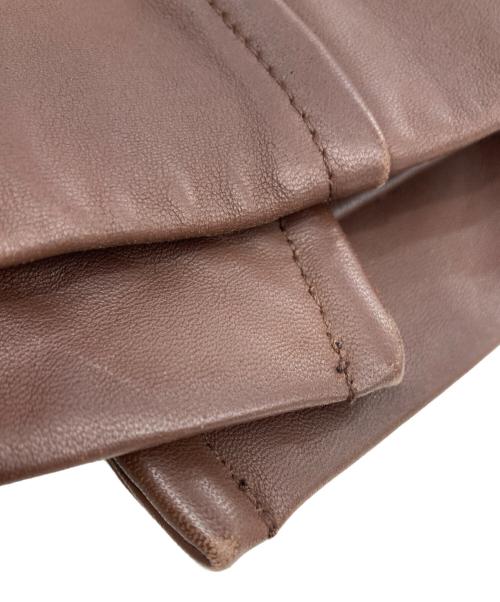 BROOKS BROTHERS（ブルックスブラザーズ）BROOKS BROTHERS (ブルックスブラザーズ) レザートレンチコート ブラウン サイズ:2の古着・服飾アイテム