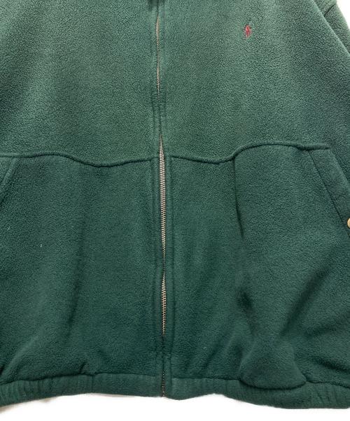 POLO RALPH LAUREN（ポロ・ラルフローレン）POLO RALPH LAUREN (ポロ・ラルフローレン) 80s‐90s フリーススイングトップジャケット グリーン サイズ:XXLの古着・服飾アイテム