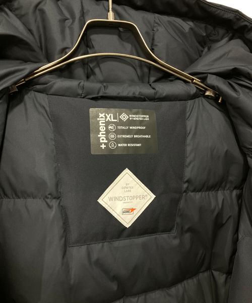 PHENIX（フェニックス）PHENIX (フェニックス) WINDSTOPPER ダウンジャケット ブラック サイズ:XLの古着・服飾アイテム