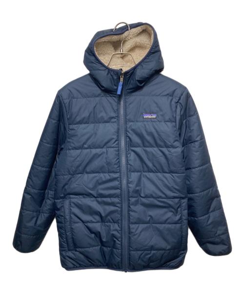 Patagonia（パタゴニア）Patagonia (パタゴニア) リバーシブルボアジャケット/ボーイズ ネイビー サイズ:XLの古着・服飾アイテム
