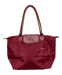 LONGCHAMP（ロンシャン）の古着「ハンドバッグ/プリアージュ」｜レッド