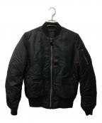 ALPHAアルファ）の古着「MA-1 JAPAN FIT フライトジャケット」｜ブラック