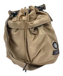 PORTER×STARBUCKS COFFEE（ポーター×スターバックスコーヒー）の古着「2WAYショルダーバッグ/コーヒービーンシェイプ/ツールバッグ」｜ベージュ