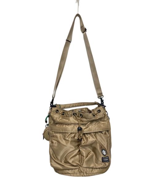 PORTER（ポーター）PORTER (ポーター) STARBUCKS COFFEE (スターバックスコーヒー) 2WAYショルダーバッグ/コーヒービーンシェイプ/ツールバッグ ベージュの古着・服飾アイテム