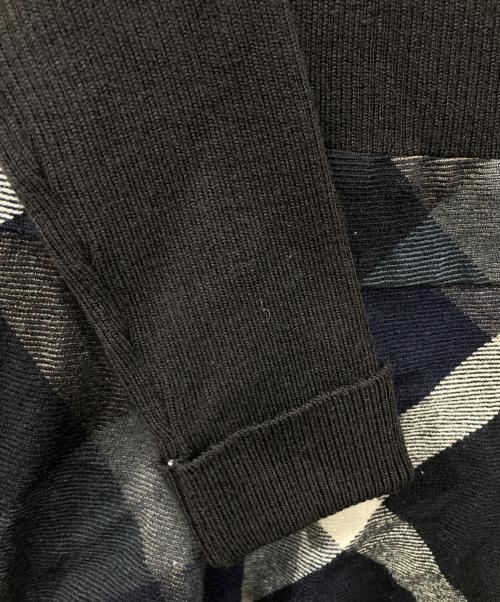 BLUE LABEL CRESTBRIDGE（ブルーレーベルクレストブリッジ）BLUE LABEL CRESTBRIDGE (ブルーレーベルクレストブリッジ) Long sleeve dress/ニットワンピース ブラック サイズ:36の古着・服飾アイテム