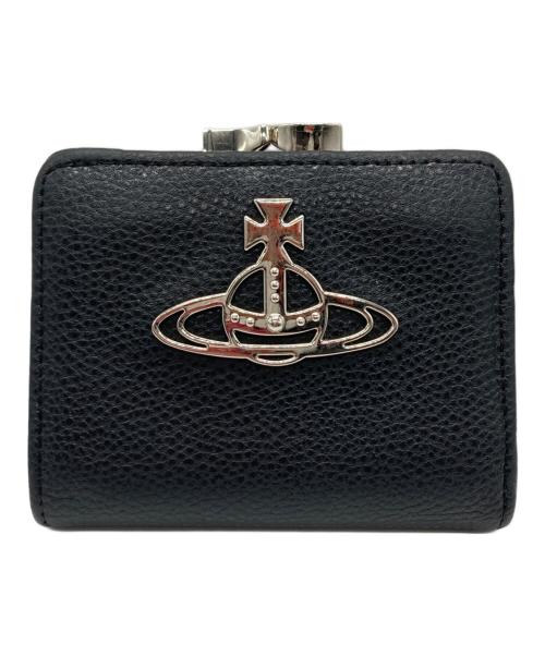 Vivienne Westwood（ヴィヴィアンウエストウッド）Vivienne Westwood (ヴィヴィアンウエストウッド) KELLY WALLET WITH COIN POCKET/2つ折り財布 ブラックの古着・服飾アイテム