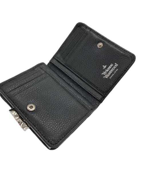 Vivienne Westwood（ヴィヴィアンウエストウッド）Vivienne Westwood (ヴィヴィアンウエストウッド) KELLY WALLET WITH COIN POCKET/2つ折り財布 ブラックの古着・服飾アイテム