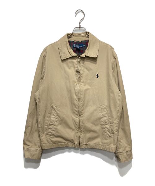 POLO RALPH LAUREN（ポロ・ラルフローレン）POLO RALPH LAUREN (ポロ・ラルフローレン) 90‐00s ジップジャケット/スイングトップ ベージュ サイズ:Mの古着・服飾アイテム