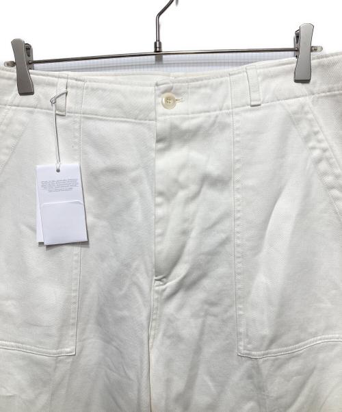 CellarDoor（セラードアー）CellarDoor (セラードアー) バックベルト ワーク ワイドパンツ ホワイト サイズ:Mの古着・服飾アイテム